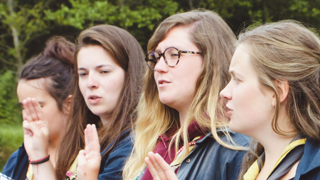 Photo of 4 girl guides